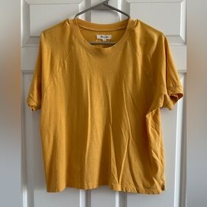 Madewell Mustard Short Sleeve Tee